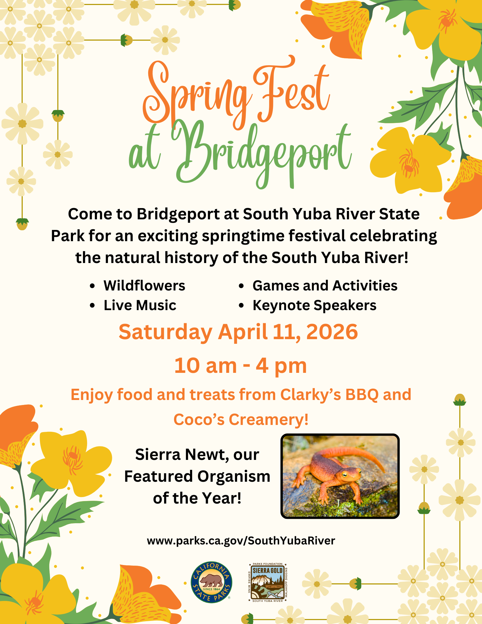 Flyer advertising SpringFest at Bridgeport 2026